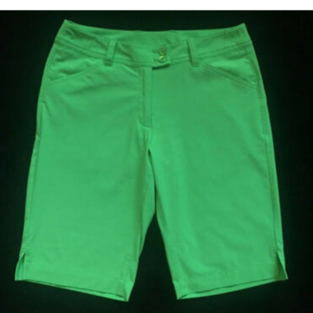CALLAWAY Green Stretch Golf Bermuda Shorts 2 EUC
